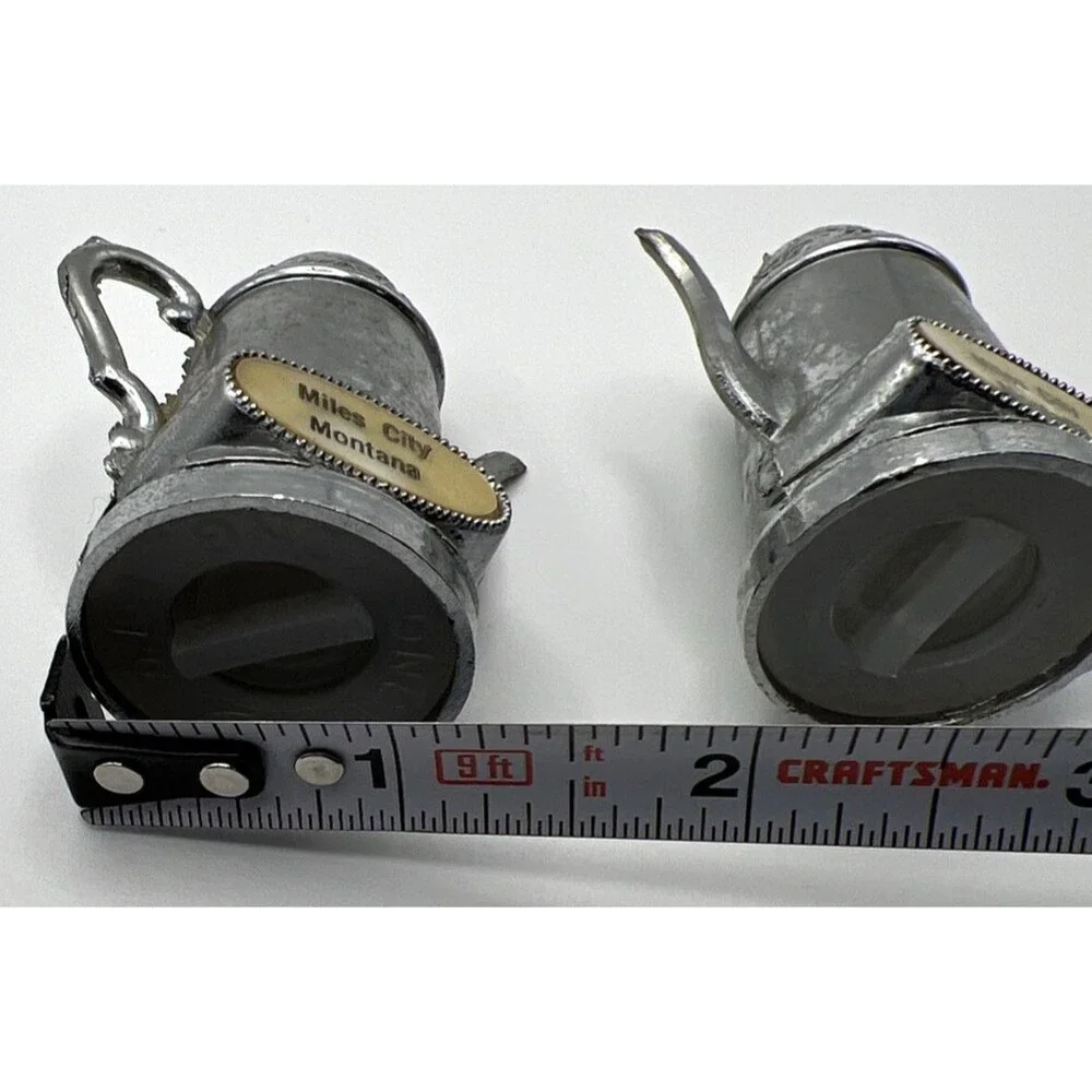 Miles City Montana Salt and Pepper Souvenir Set With Tray